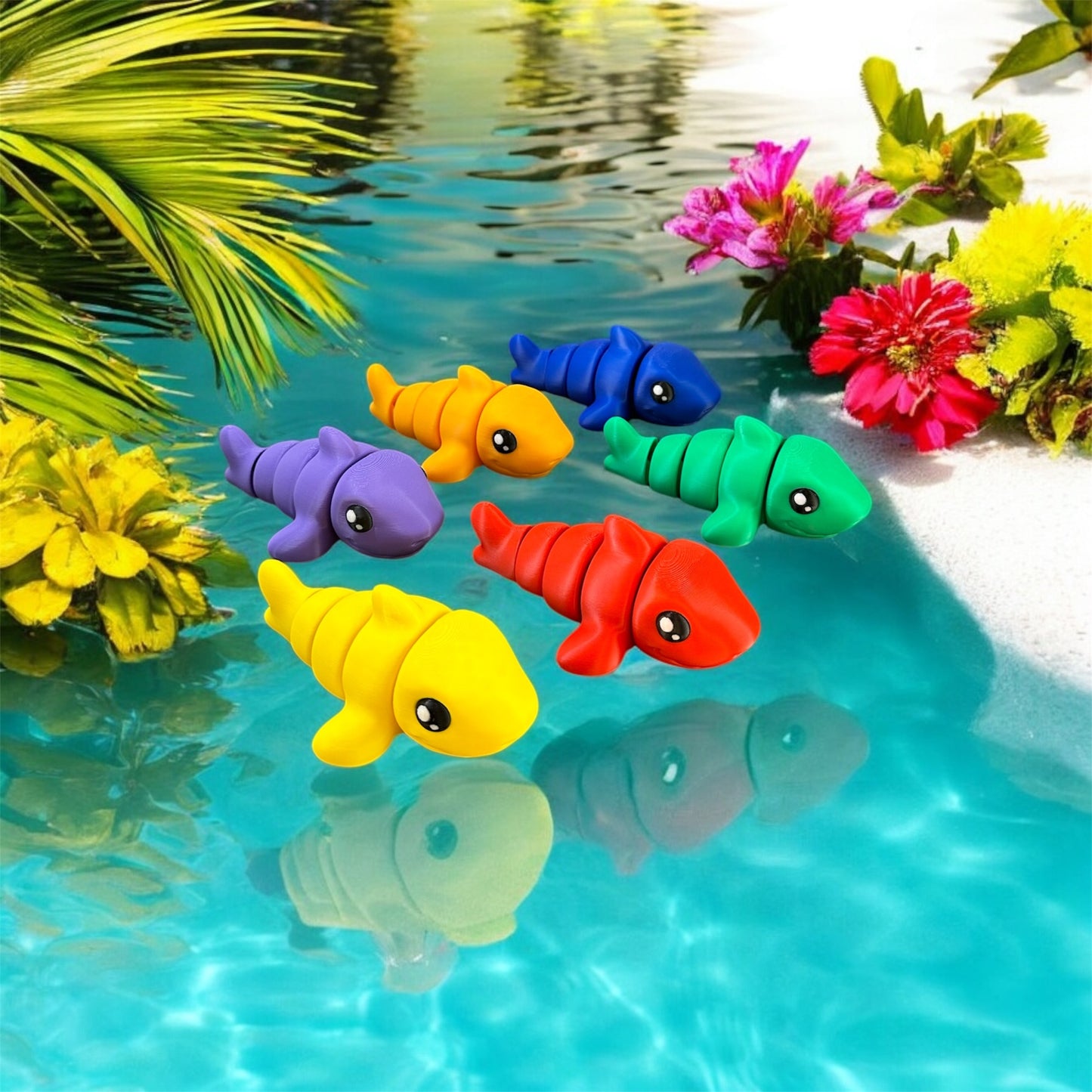 5 pieces bigger mini shark 🦈