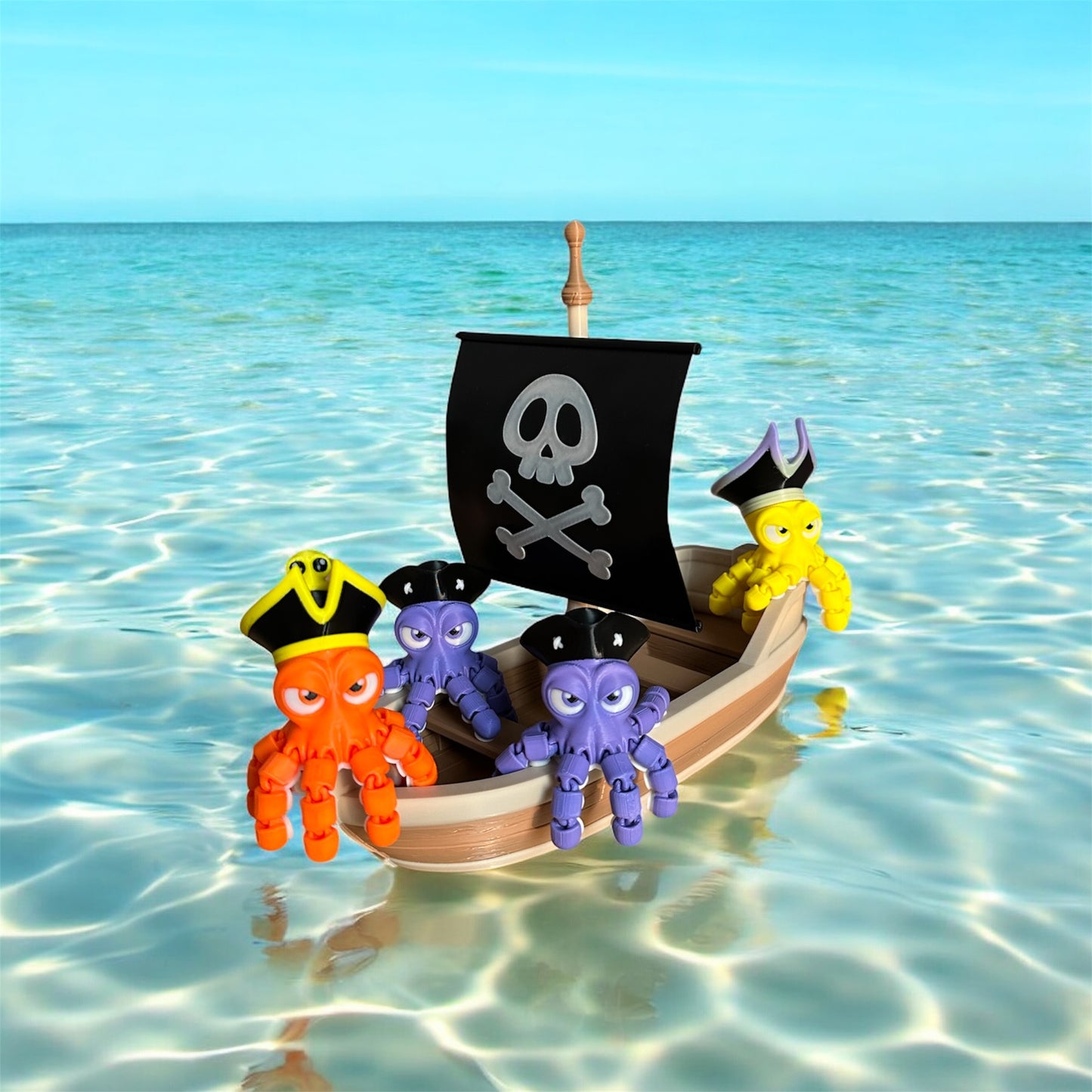 Octopus pirate ship