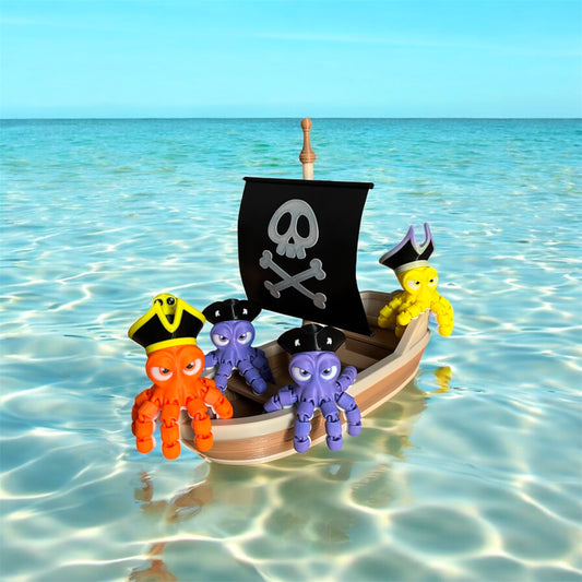 Octopus pirate ship